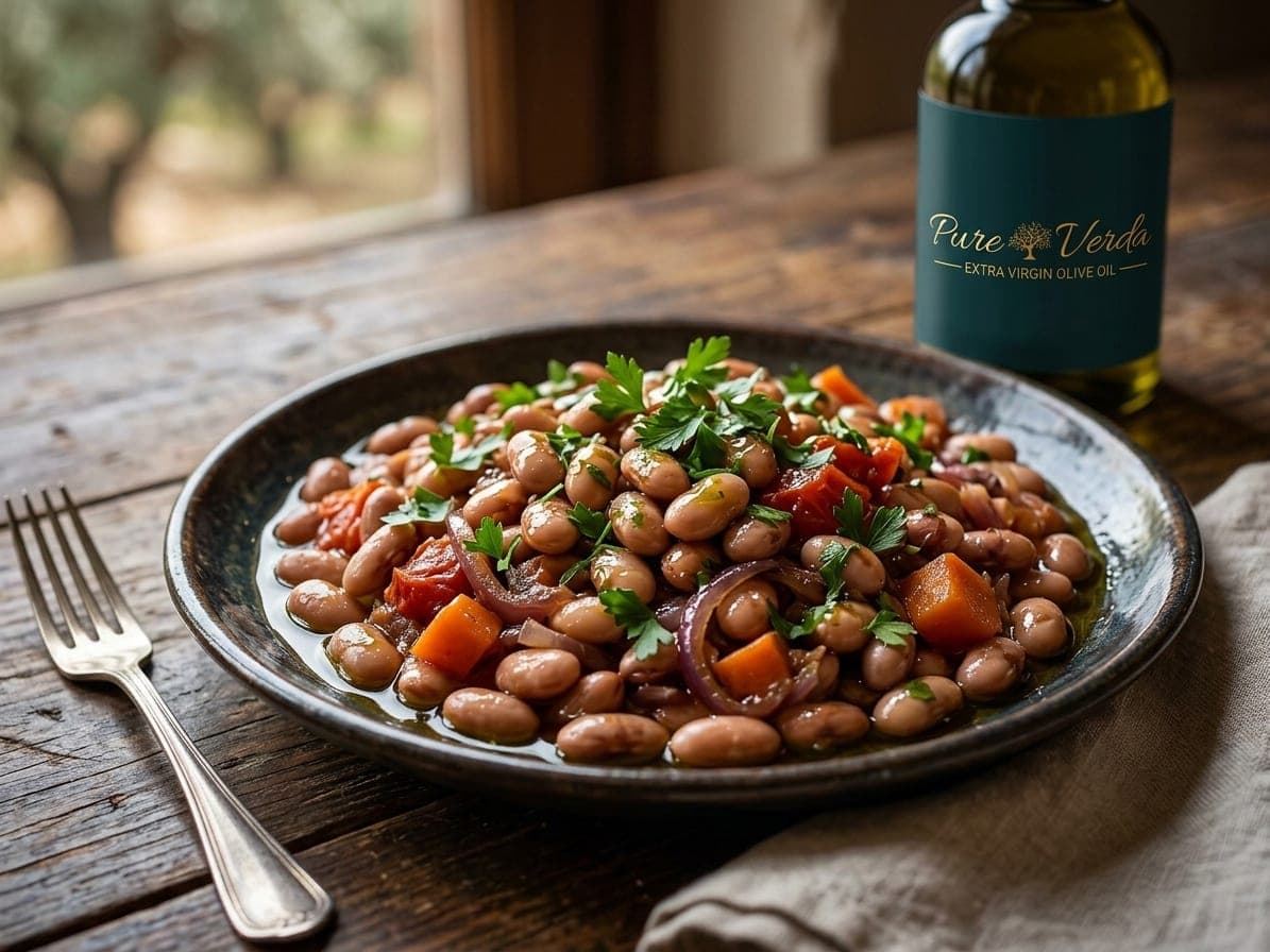 Olive Oil Borlotti Beans