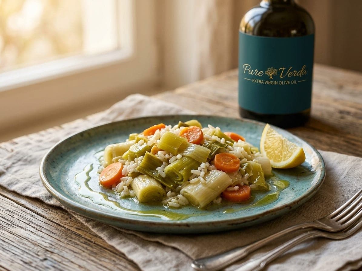 Olive Oil Braised Leeks